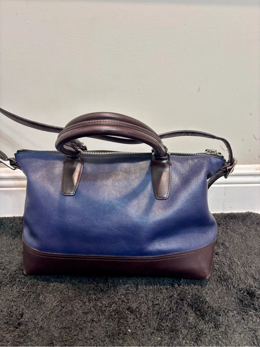 Coach Legacy Colorblock Leather Molly Satchel (Style 21134)